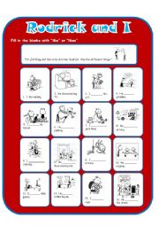 English Worksheet: Like Likes with the Heffleys