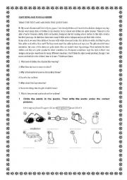 Clothing and modal verb test