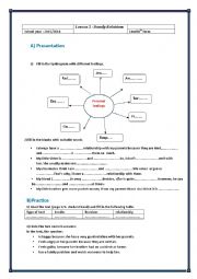 English Worksheet: Module 5 Lesson 3 : Family Relationships