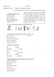 English Worksheet: VERB TO BE AND PERSONAL PRONOUNS