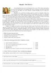 English Worksheet: Biography