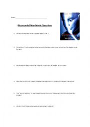 English Worksheet: Bicentennial Man Qs