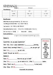 English Worksheet: Time Practice Worksheet