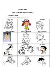 English Worksheet: illness vocabulary