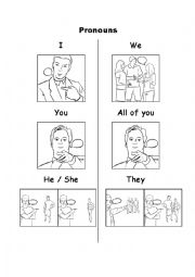 English Worksheet: Pronouns