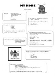 English Worksheet: My home