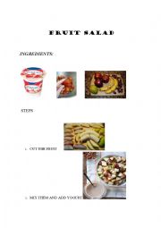 English Worksheet: Fruit Salad