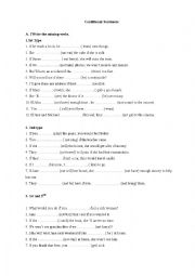 English Worksheet: If clauses, modals,etc