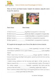 English Worksheet: Comparative