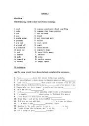 English Worksheet: Slang Words (7/10)