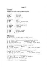 English Worksheet: Slang Words (5/10)