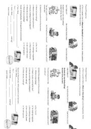 English Worksheet: Present Continuous - What are they doing?