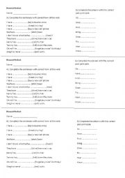 Test - Past participle Verbs 