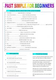 Past simple for BEGINNERS