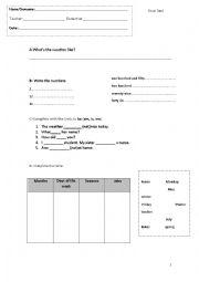 English Worksheet: Test adults