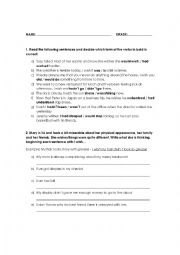 English Worksheet: i wish 