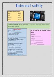 English Worksheet: Internet Safety