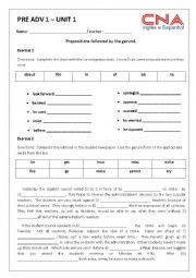 English Worksheet: Gerund followed by prepositions