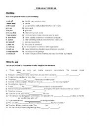 English Worksheet: Phrasal Verbs (10/10)