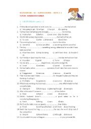 English Worksheet: B2 Use - Grammar - Vocabulary