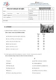 English Worksheet: 5th Form Test