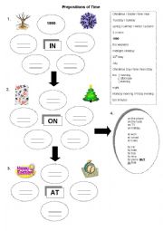 English Worksheet: Prepositions of Time