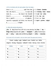 English Worksheet: 7 TH worksheet