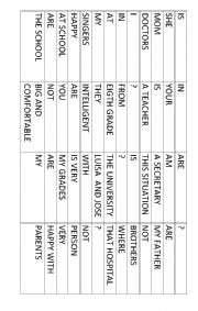 English Worksheet: SCRAMBLE SENTENCES