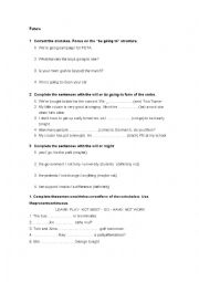 English Worksheet: Future