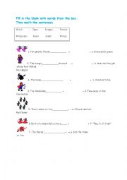 English Worksheet: singular plural