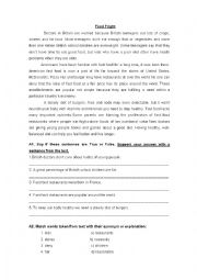 English Worksheet: Restaurant - Bartending vocabulary