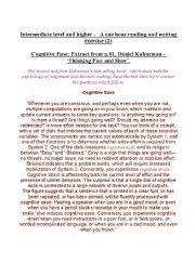 English Worksheet: Intermediate and higher Reading exercise 