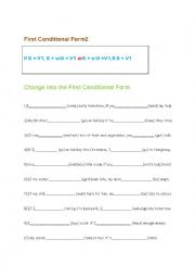 English Worksheet: first conditional