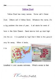 Yellow Dust Reading