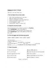 English Worksheet: Patience by Guns n Roses