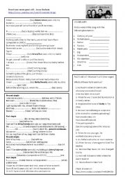 English Worksheet: 7 years old SONG_Lukas Graham 