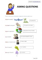 Asking Questions - ESL worksheet by mainway