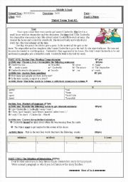 English Worksheet: third term test