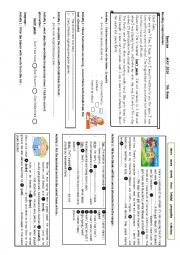 English Worksheet: Revision 7th form Tunisian pupils