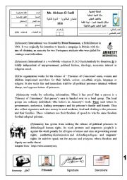 English Worksheet: Unit 9 : international organisations