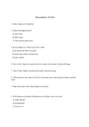 English Worksheet: Maysoon Zayid Ted Talk- Listening Comprehension 