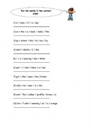 Order the sentences