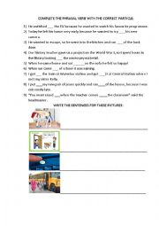 English Worksheet: Phrasal verbs