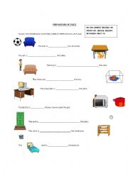 prepositions of place