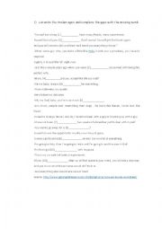 English Worksheet: eat pray love