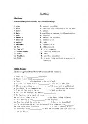 English Worksheet: Slang Words (3/10)