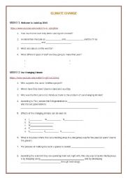 English Worksheet: Climate Change