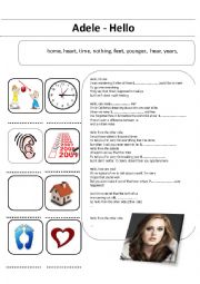 English Worksheet: Adele - Hello