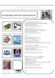 English Worksheet: One Direction - History