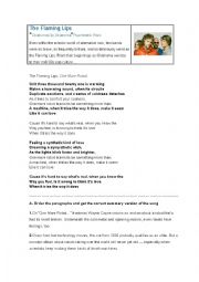 English Worksheet: One More Robot, The Flaming Lips